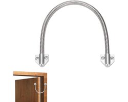 Stainless Steel Door Loop - Wire Loom - Flexible Gooseneck Cable Protection For Access Control And Video Doorbells - 1 Piece - Silver