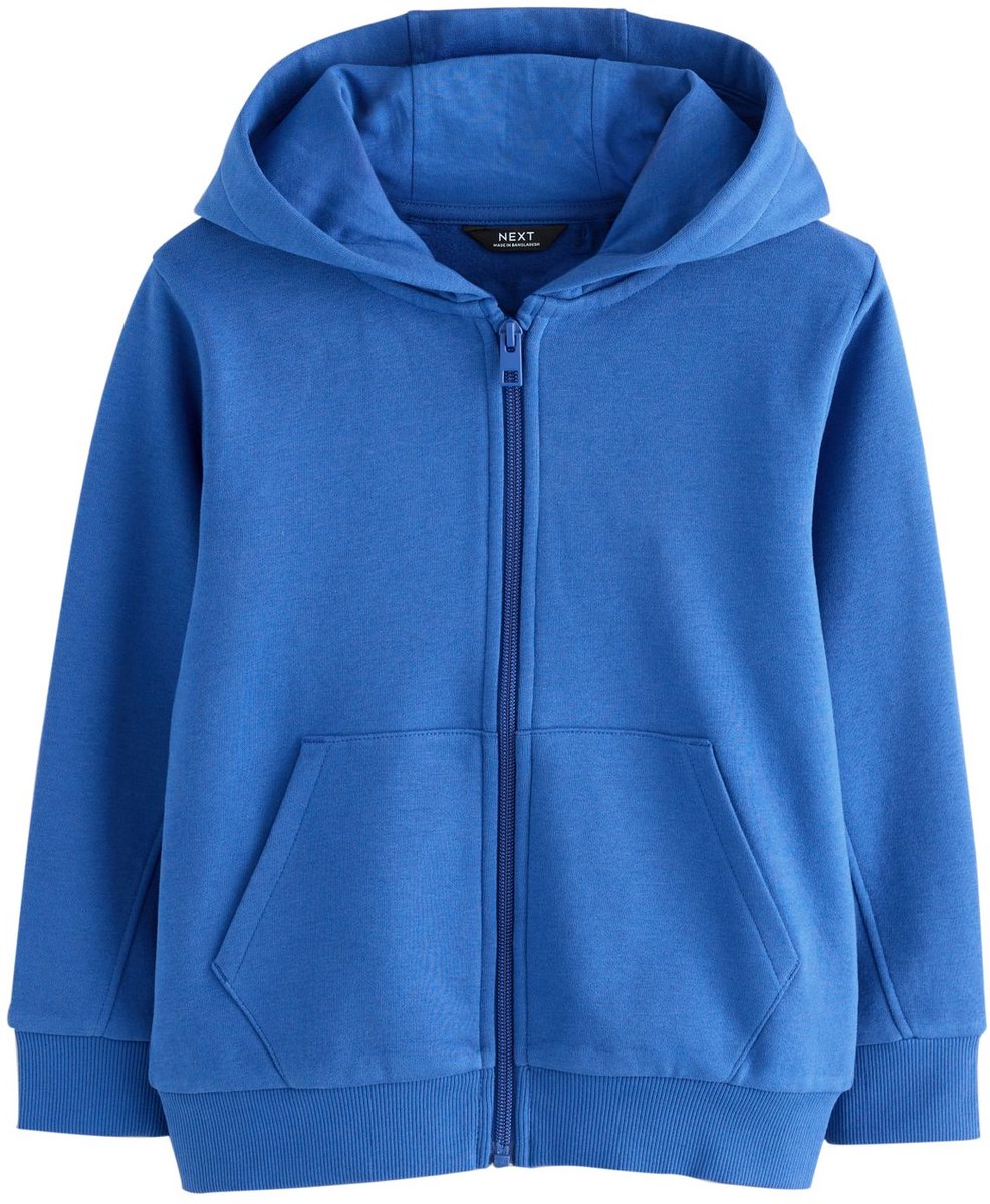 Next - Jongens - Hoodie met doorlopende rits - Blauw