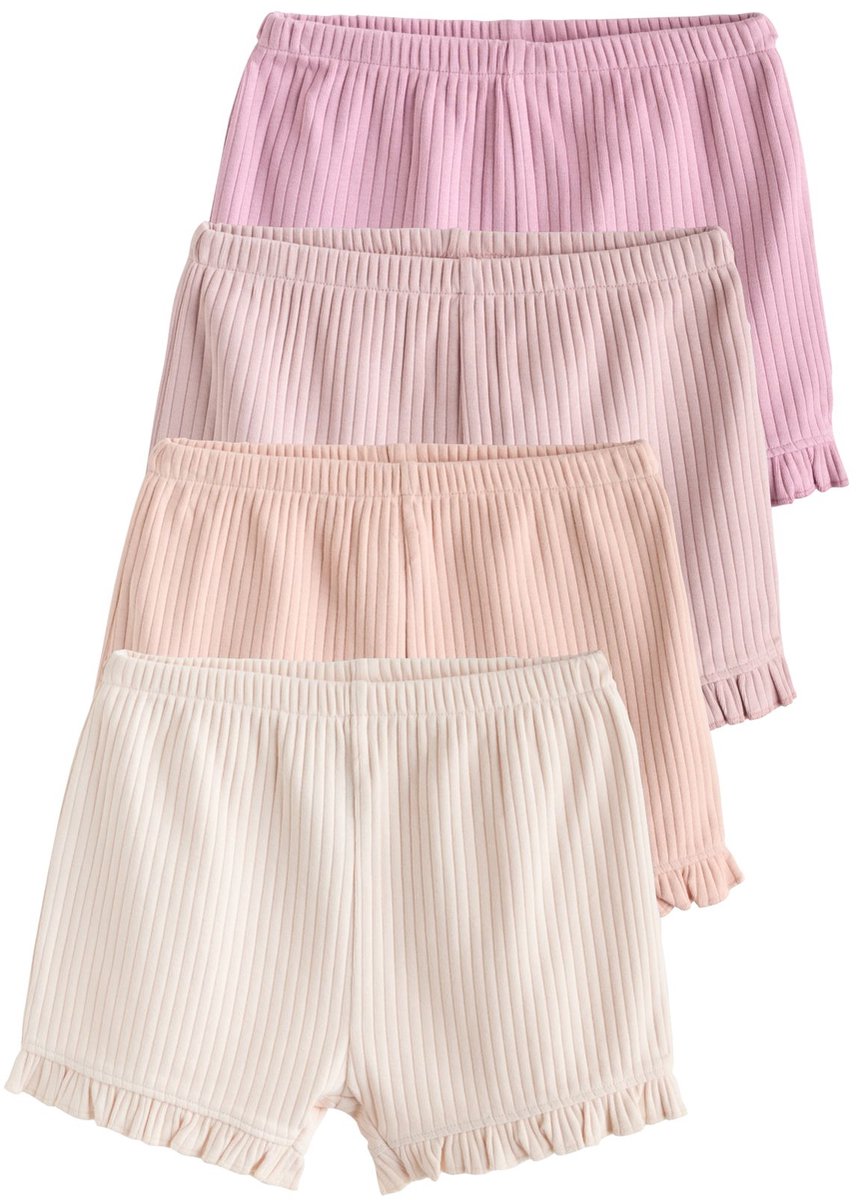 Next - Meisjes - Set van 4 babyshorts - Roze
