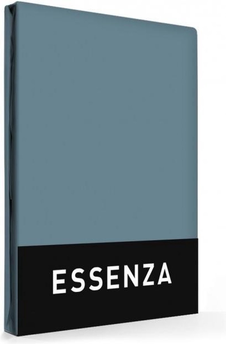 Essenza Hoeslaken Percal Tweepersoons - Smoke Blauw 200x200