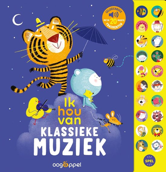 Ik hou van klassieke muziek: geluidenboek met de 20 mooiste  ... - cover