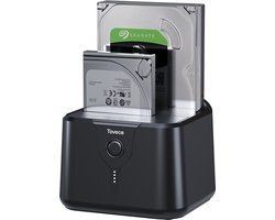Toveca HDD Docking Station - 5 Gbps Dual Bay 2.5''/ 3.5'' Docking Station voor Harde Schijf