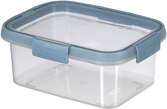 Curver Smart Fresh Eco Fresh conteneur avec couvercle - Rectangulaire - 1,2L - Transparent/Gris Fumé
