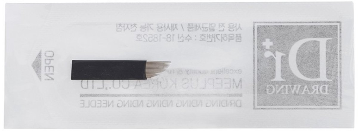 Dr. Drawing Microblading Microblades DRE 1425 / 14 bladen 20 stuks.