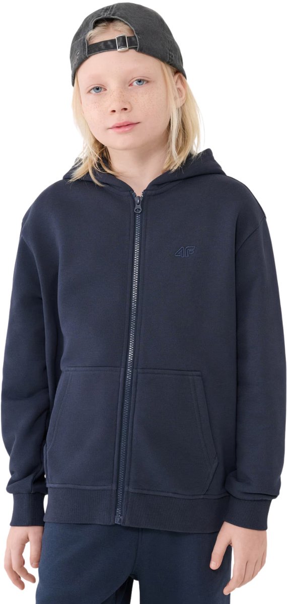 4F Trui Jongens Marineblauw - Maat 158cm
