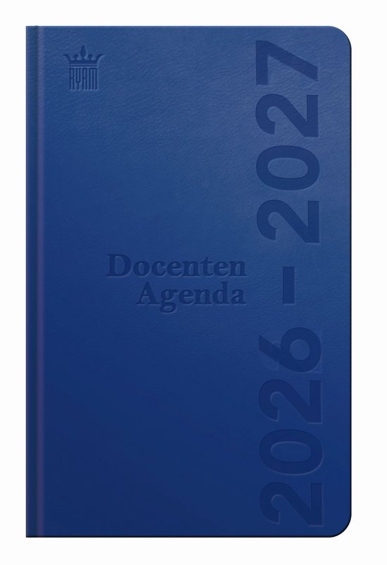 Ryam | Docenten agenda DeLuxe | 2026/2027 | Genaaid gebonden | 15 x 20 cm | 12 mnd | Blauw |