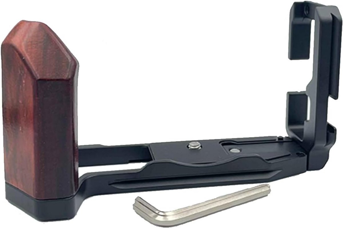 Camera Handgreep - Stabilisator Grip - Verbeterde Stabiliteit - Duurzaam Aluminium - 8 x 8.4 cm - Zwart