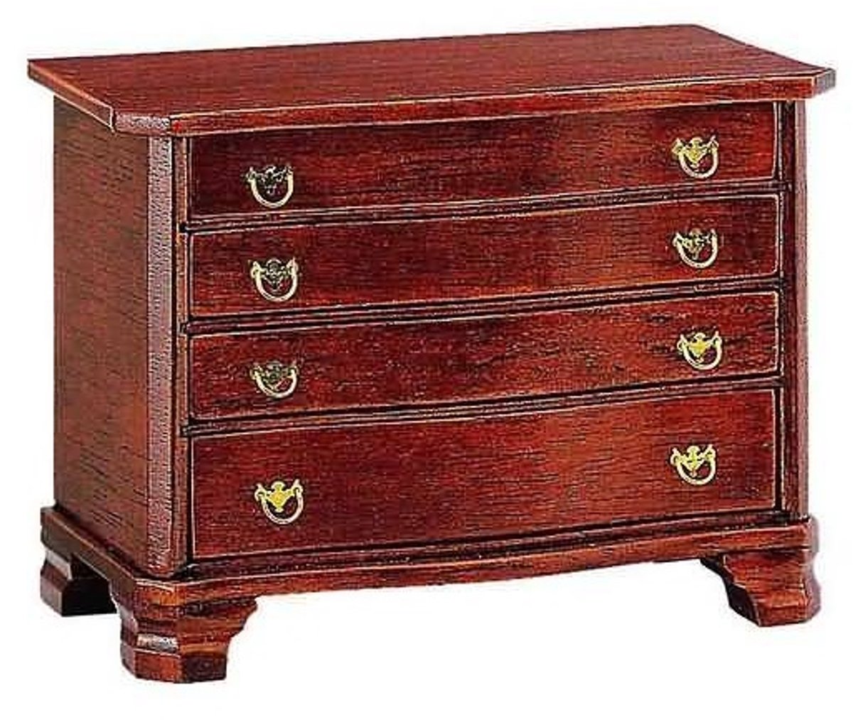 Mini Mundus 40050 Chest of Drawers (Chippendale Ladekast) Bouwpakket – Houten Miniatuur Kast 1:12 – DIY Poppenhuis Meubel – Zelf Verven/Beitsen
