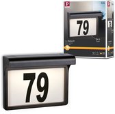 Solar LED-huisnummerverlichting Dayton II IP44 3000K 2lm Zwart
