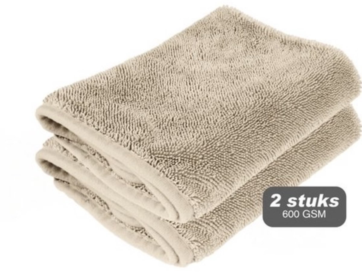 Liviahome 2 stuks 60x40-Hoge kwaliteit- Badkamer droogdoek-herbruikbare microvezel schoonmaakdoeken - Absorbeert tot 800 ml water- Sneldrogende doeken streeploos en kalkvrij - Multifunctionele microvezeldoek schoonmaken van badkamer, auto en spiegels