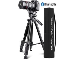 Blanc Square Camera statief Pro - Tripod met Smartphone telefoon houder - 172cm Hoog - Sony Canon Nikon - Spiegelreflex DSLR Camera Standaard universeel - Incl Bluetooth