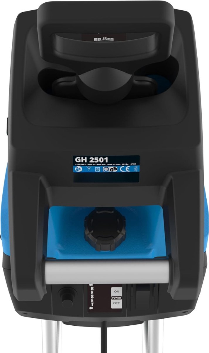 RONN® Professionele Hakselaar Versnipperaar - Hakselaar Electrisch 45L - Versnipperaar Hakselaar - Blauw - 49cm x 40cm x 104cm van Ronn — afbeelding 3