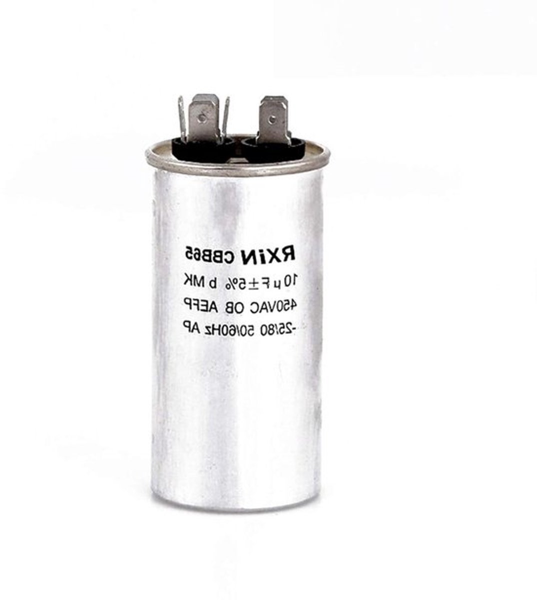 Condensator 10uf CBB65 - 450V AC 2 Draden 50Hz/60Hz voor AC-motoren Wasmachines Airconditioners Koelkasten Oven.