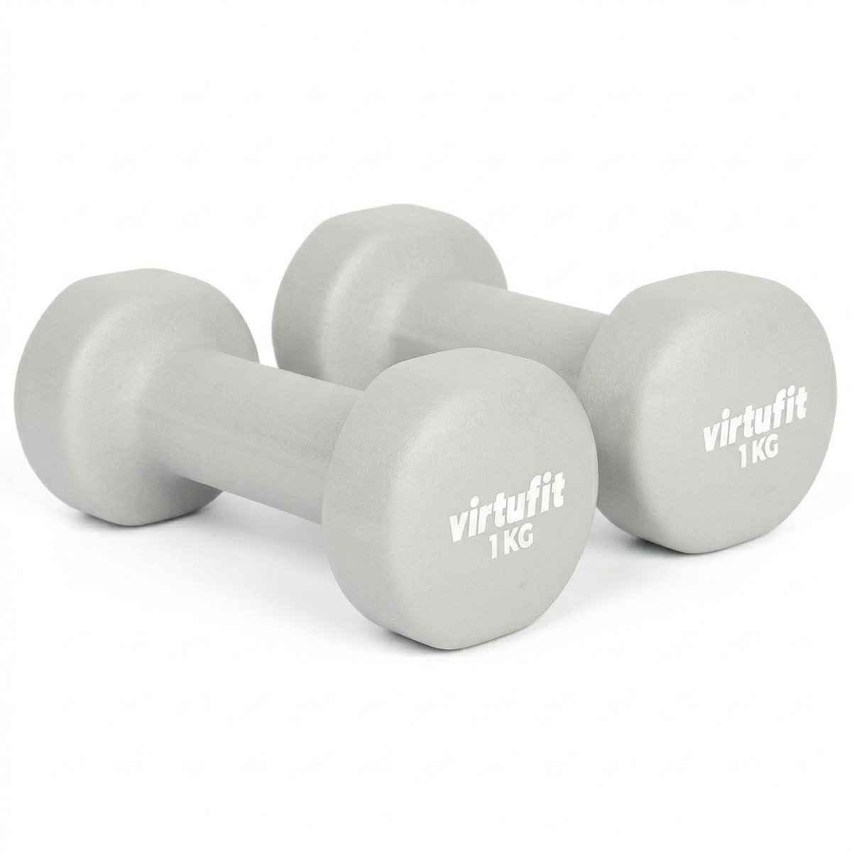VirtuFit Vinyl Dumbbell Pro - Gewichten - Fitness - 1 kg - Geel