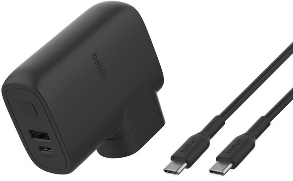 Belkin Netlader voor USB-C / USB Ingebouwde externe batterij 5000mAh Zwart