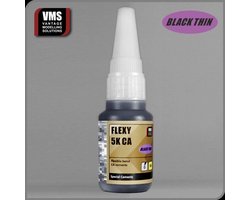 VMS Flexy 5K CA Black Thin – Dunne CA-Lijm voor Photo-Etch (PE) & Modelbouw VMS-713 - dunne zwarte secondelijm