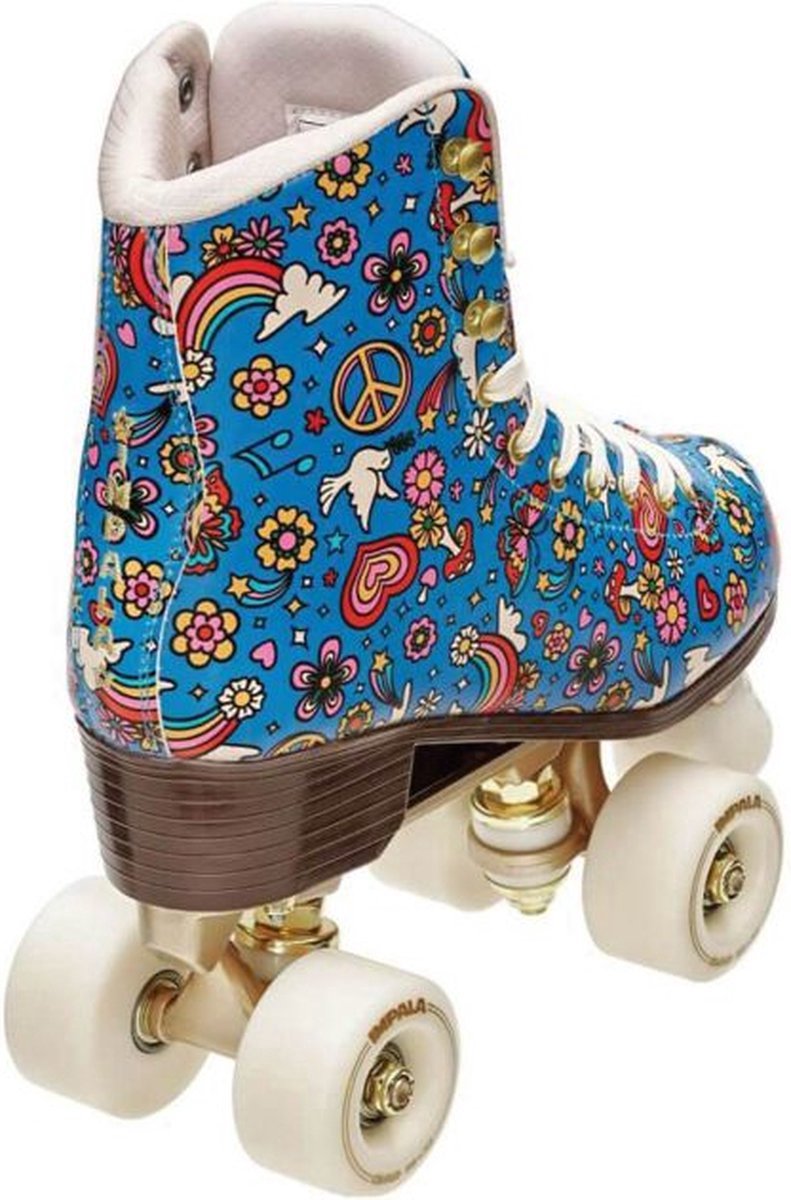 Impala Rolschaatsen – Maat 46 Volwassenen – Blauw/Geel/Rood Impala Quad rolschaatsen harmony blue
