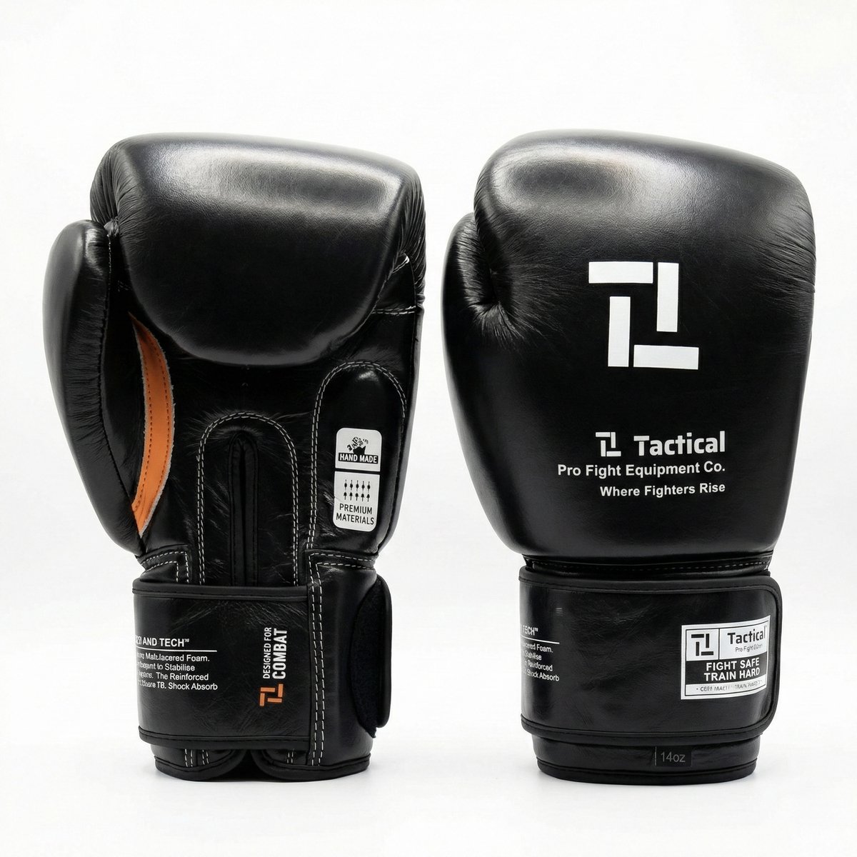 Tactical Fightwear - PU Leer - Kickbokshandschoenen - Bokshandschoenen - Training & Sparren - 16oz