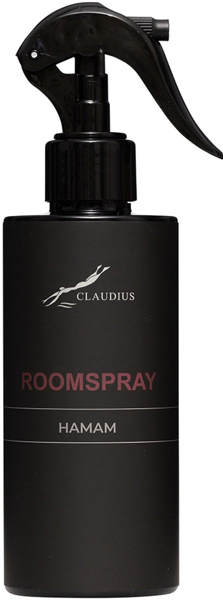 Splashbox Cosmetics Roomspray Hamam 300 ml - luxe huisparfum spray - geurspray - lotus en jasmijn Zwart