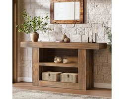 Tribesigns Consoletafel Bruin - 3-laags hout