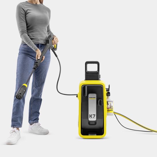 Kärcher K 7 Comfort Premium hogedrukreiniger - 180 bar - 600 l/u - 60 m²/u - Watergekoeld - Inclusief slangsaspel - 4-in-1 Spuitlans - Geschikt voor zwaardere vervuiling op o.a. auto's, schuttingen, paden en overige oppervlakken rondom huis van Kärcher — afbeelding 4