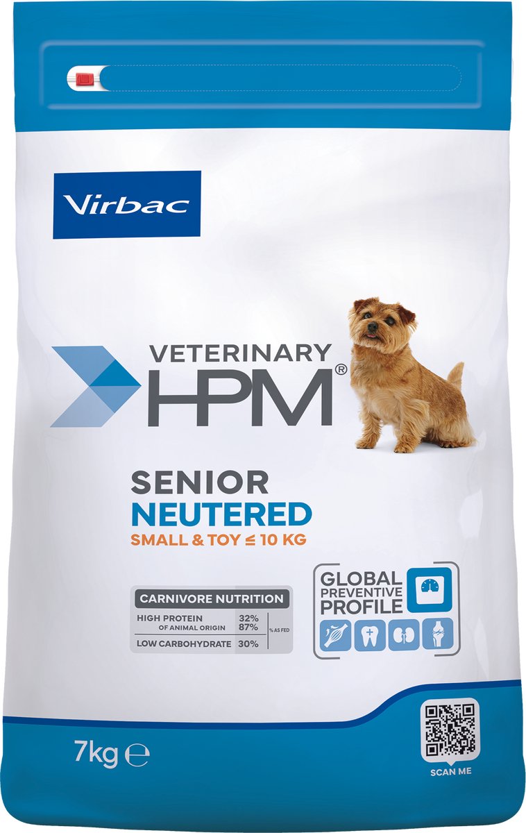 Virbac HPM - Senior Neutered Dog Small & Toy - 7kg