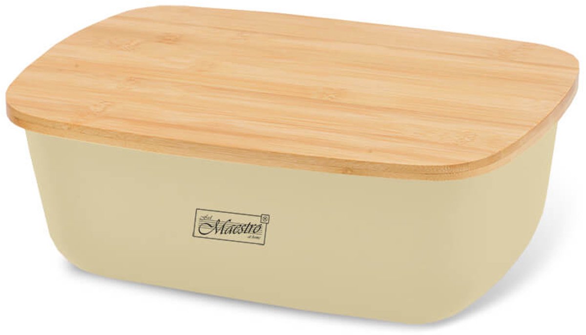 Broodmand Feel Maestro MR-1776-IVORY Ivoor Hout Plastic 1 Onderdelen 34,5 x 13 x 23,5 cm