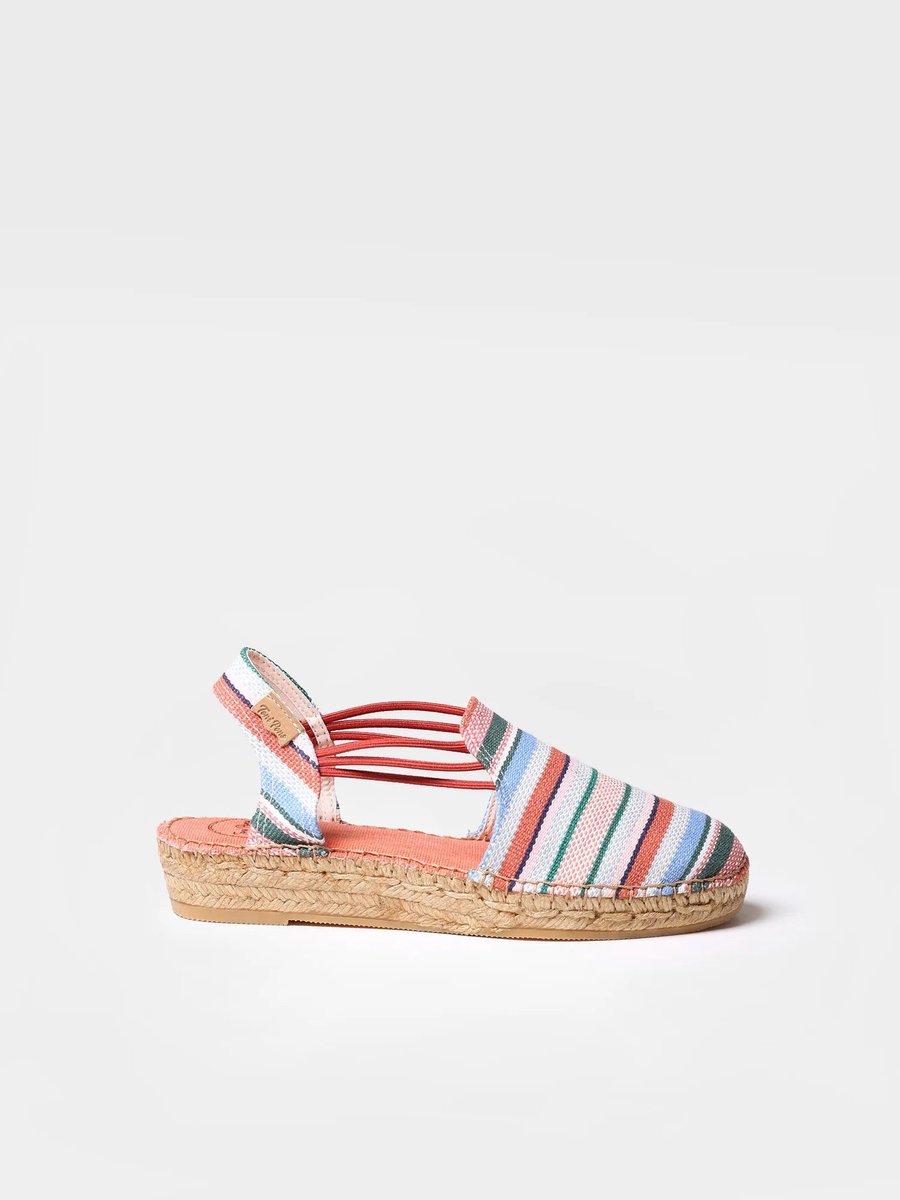 Dames espadrille met elastische bandjes | NORMA