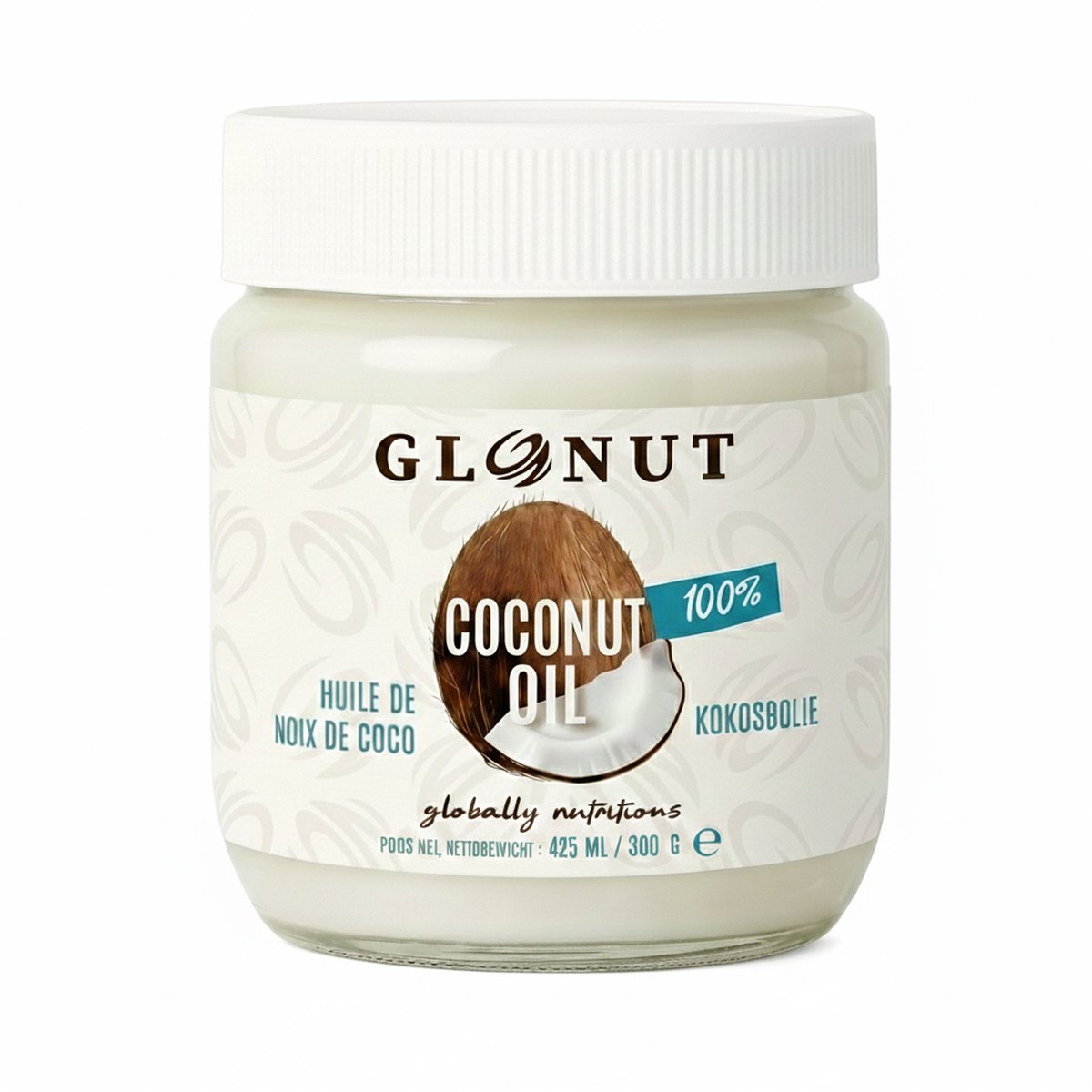 GloNut | Ongeraffineerde kokosolie 425 ml - 300 g