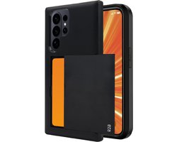 R2B Hoesje geschikt voor Samsung Galaxy S26 Ultra met Pasjeshouder - 3 Pasjes - Screenprotector - Telefoonhoesjes - Gsm Hoesje - Phone Case - Model Utrecht