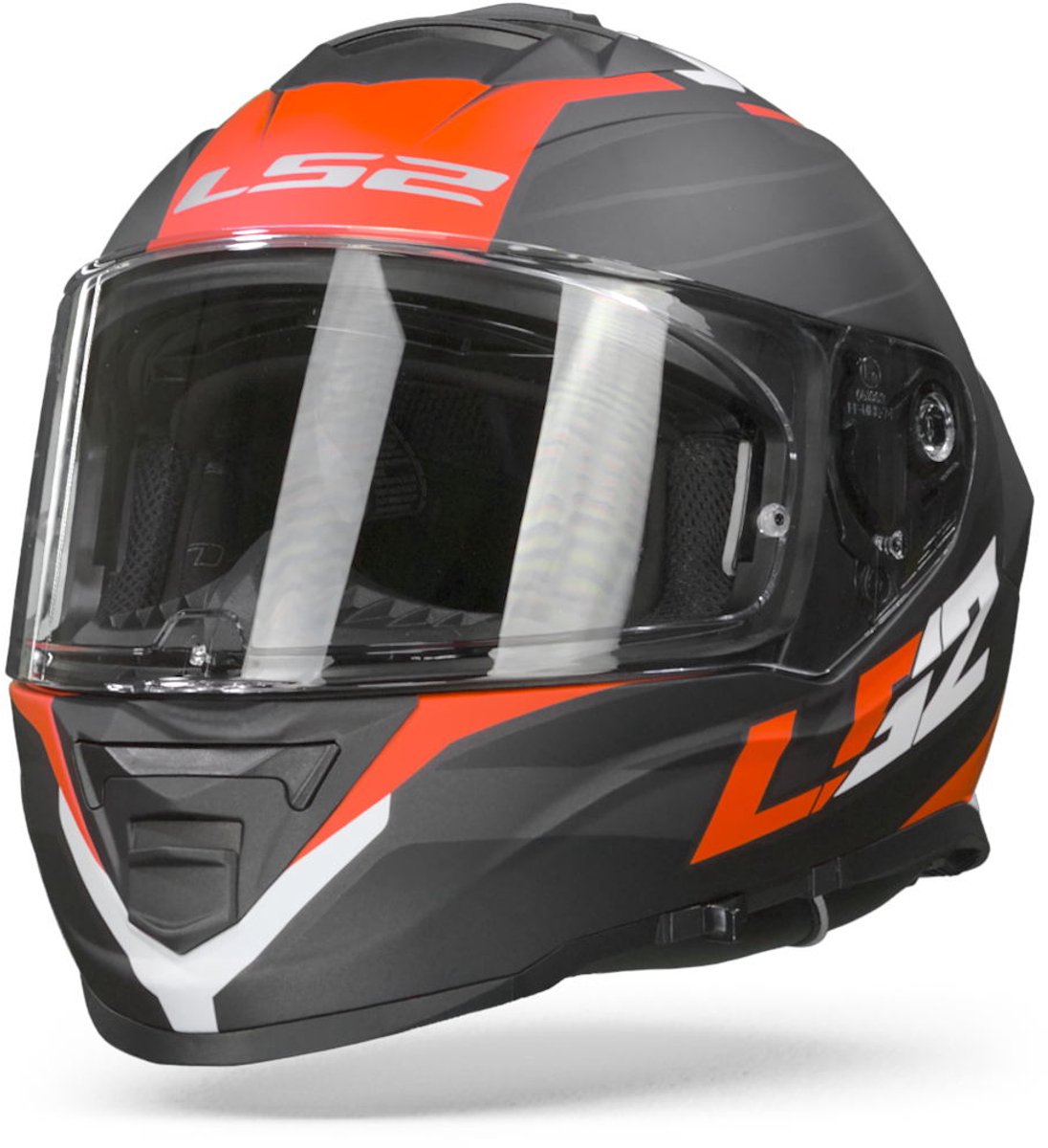 LS2 FF800 Storm Nerve Mat Zwart Rood Integraalhelm - Helm