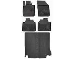 FROGUM Lijn 77 / DryZone Volvo V90 II – Automatten & kofferbakmat – Perfecte pasvorm – Versterkte bescherming – Geurloos TPE