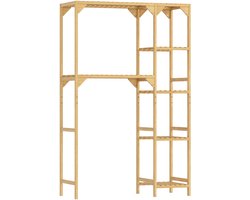 4goodz Wasmachinerek Bamboe 100x40x157cm - Bruin