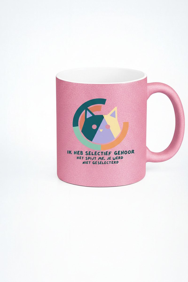 Ik Heb Selectief Gehoor Kat Mok - Grappige Koffiemok voor Kattenliefhebbers