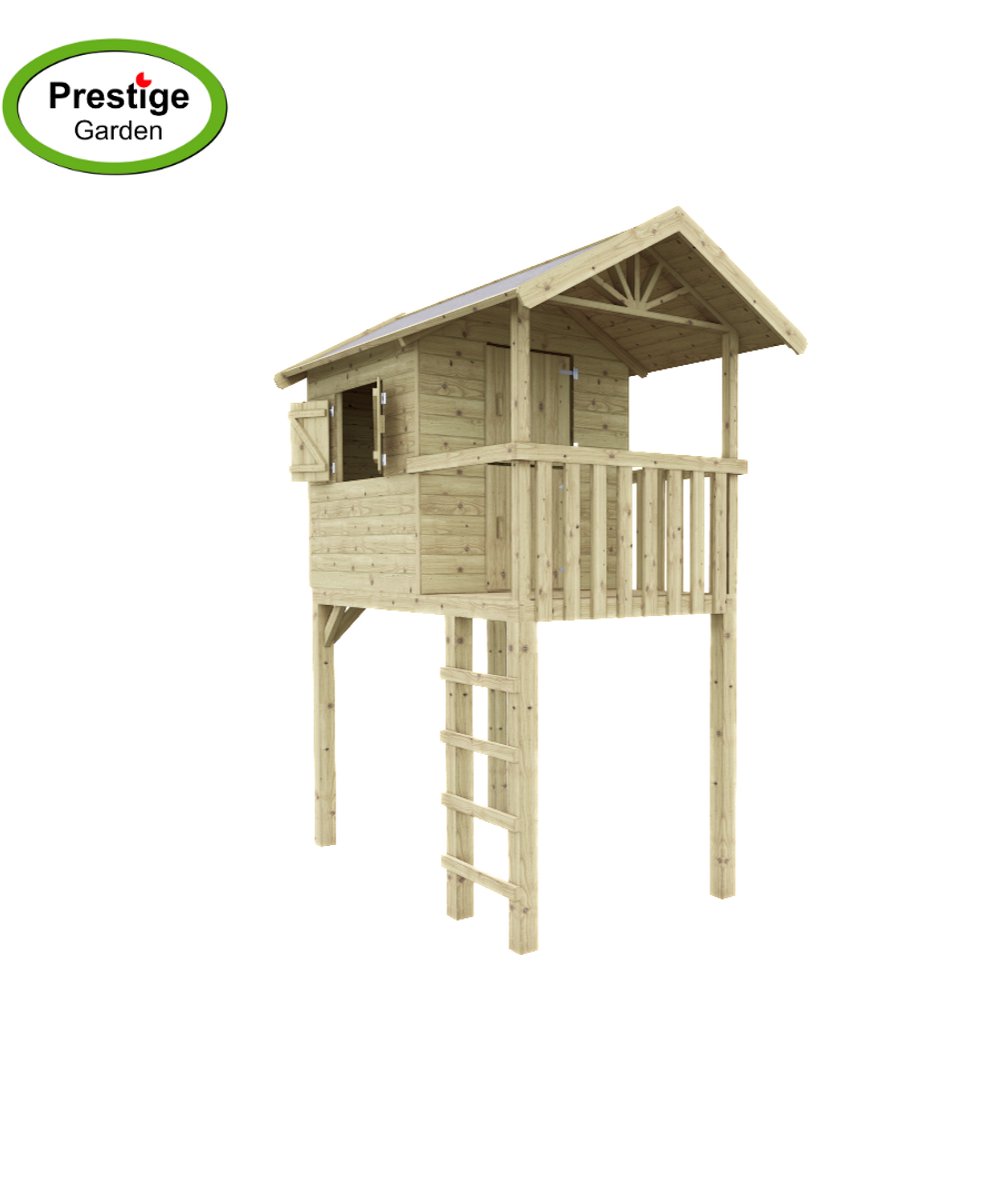 Houten speelhuis Treehut - Prestige Garden