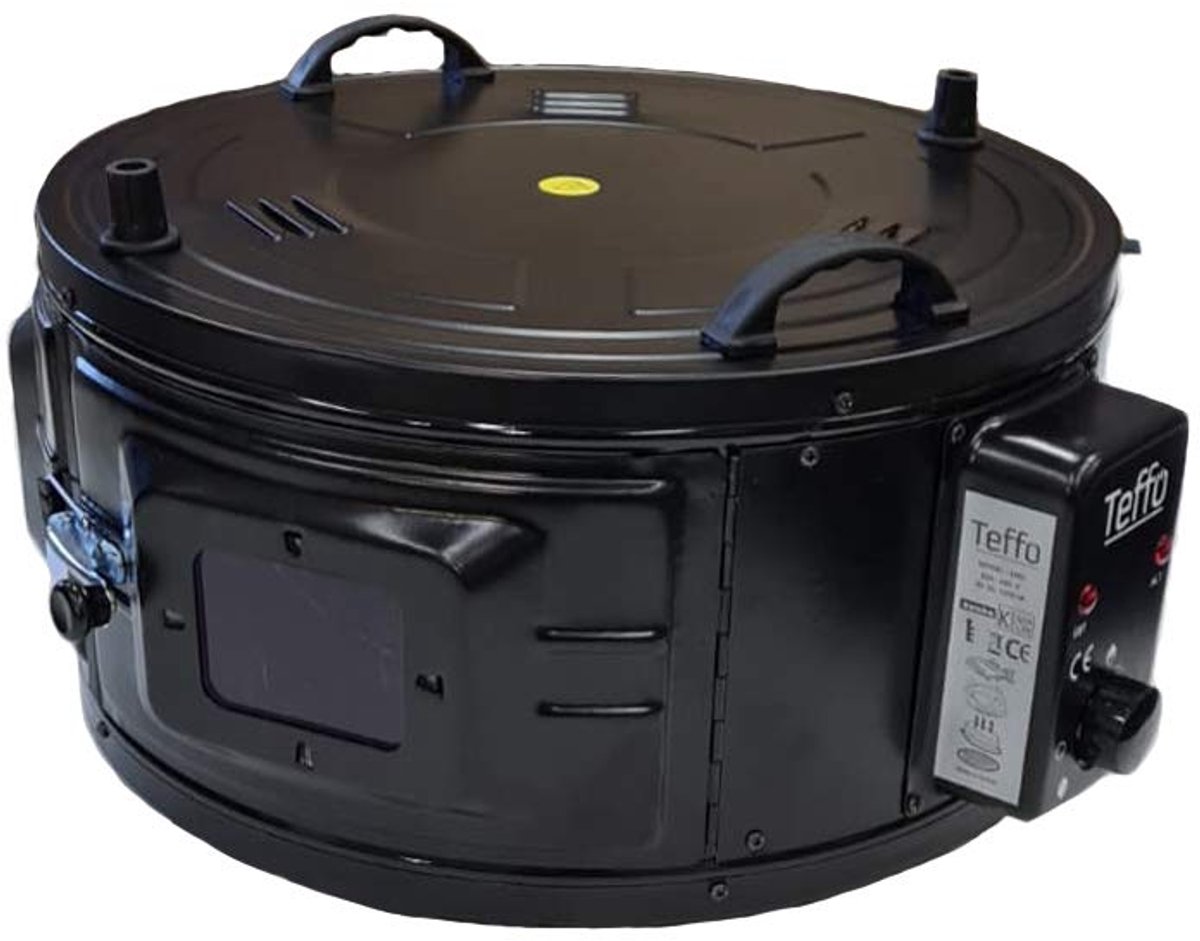 Teffo Ronde Elektrische Oven 32L – Vrijstaande Elektrische Oven met Thermostaat voor Bakken en Grillen