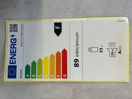 Exquisit - KB40-V-S-460F - Mini koelkast - Low frost - Minibar - 33 Liter - 24db - 5 jaar garantie van Exquisit — afbeelding 2