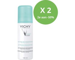 Vichy Antitranspiratie Deodorant 48U Spray duo - 2 x 125 ml PROMO