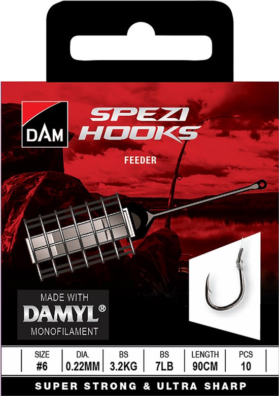 Dam Spezi Hooks Feeder H14 0.14mm 90cm van Merkloos — afbeelding 4