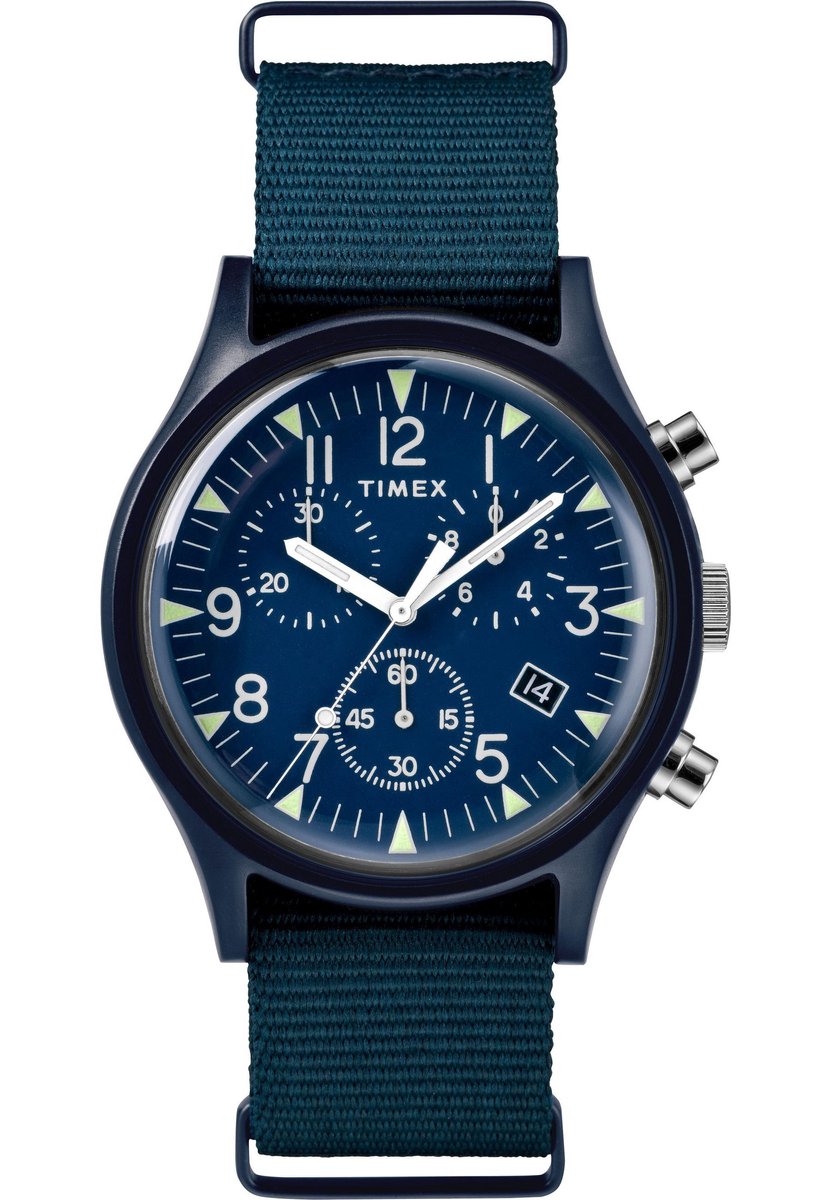 Timex TW2R67600 - Blauwe wijzerplaat - Unisex - QuartzHorloge
