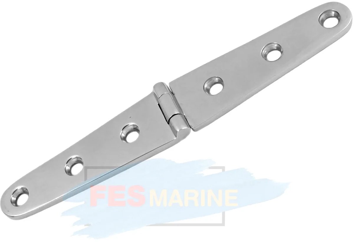 FES Marine - Bandscharnier - RVS 316 - lengte 150mm