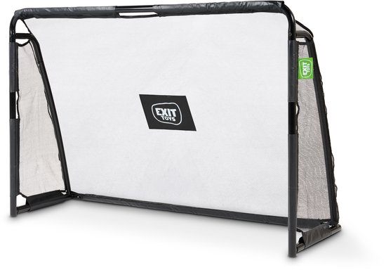 EXIT Maestro Stalen Voetbaldoel 180x120cm - Voetbal Goal - Voor Kinderen - Tuin - Zwart