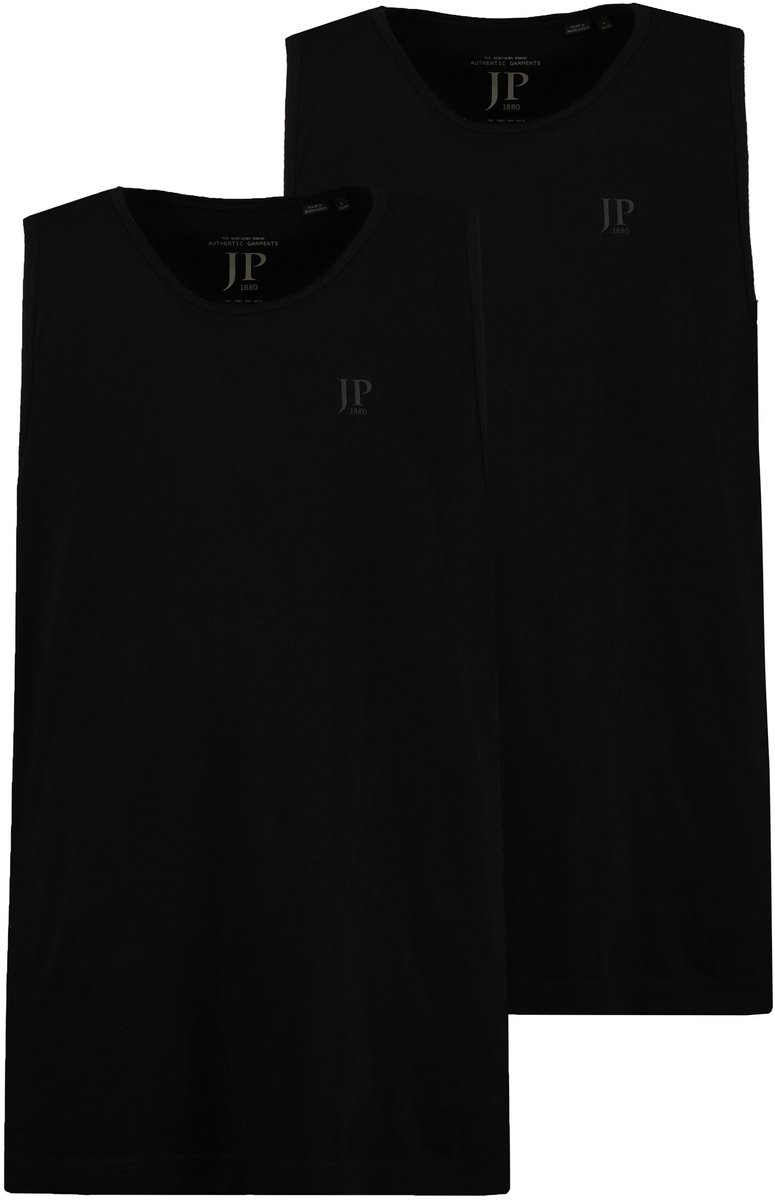 JP 1880 - Heren - Tanktops duopak basic mouwloos - Zwart - Maat 8XL