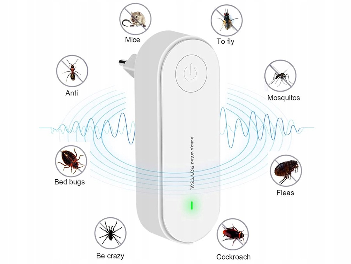 Ultrasoon Knaagdier - Insectenafweermiddel – Veilig - Stil en Effectief