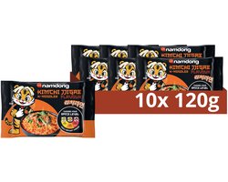 Namdong Snack - Kimchi Jjigae - instantnoedels met kimchismaak op Koreaanse wijze - 10 x 120 g