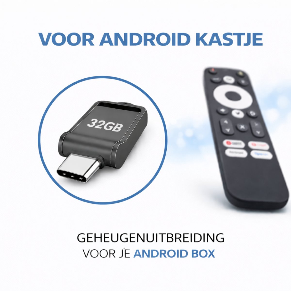USB Stick 32GB voor Android TV - Extra Opslag voor Apps en Media - Geschikt voor Android TV Box