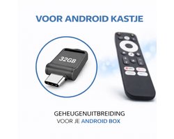USB Stick 32GB voor Android TV - Extra Opslag voor Apps en Media - Geschikt voor Android TV Box