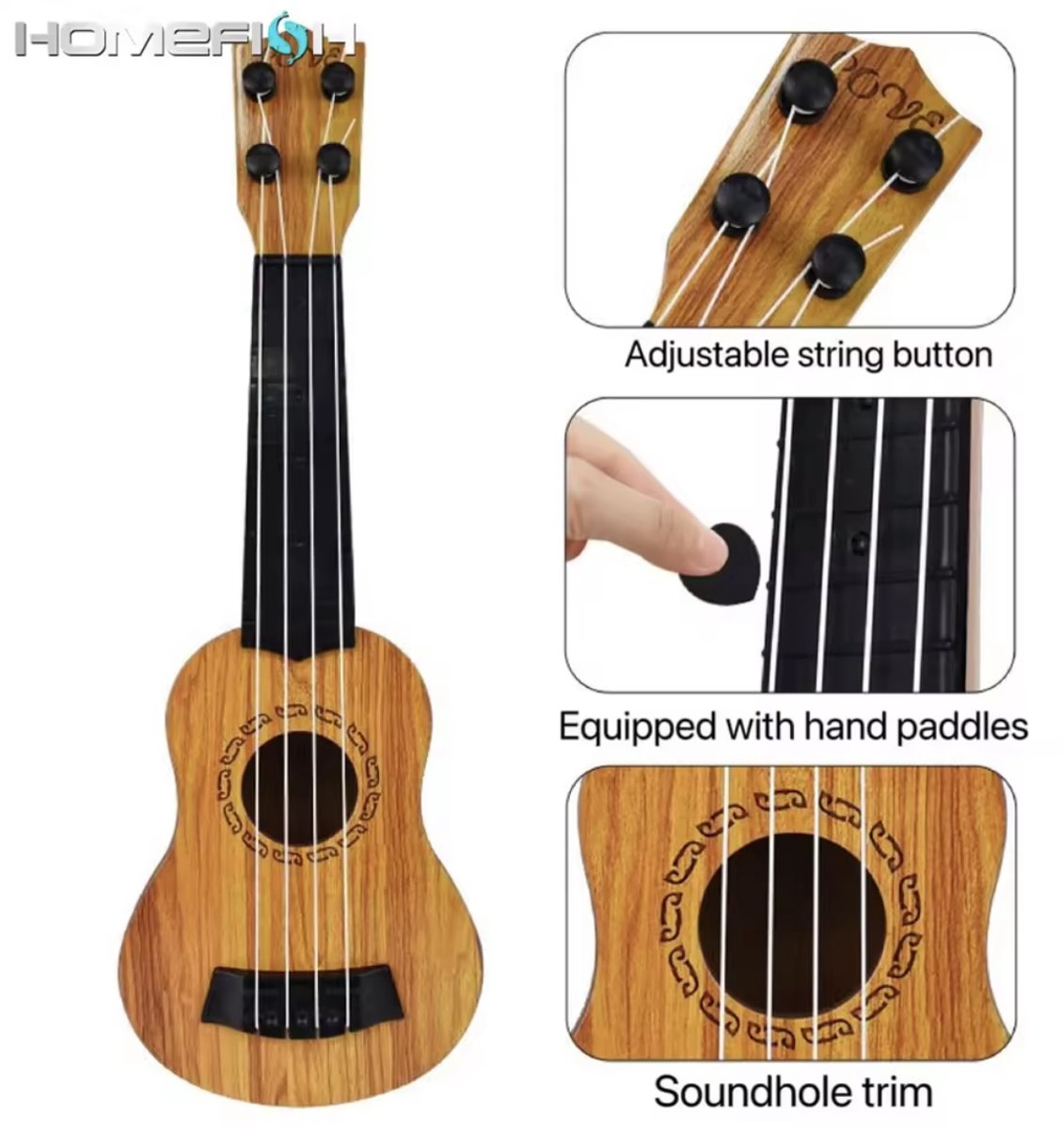 Mini Ukelele - Mini Gitaar voor Kinderen - Kleine Muzikant - Kleine Gitarist - B3.4