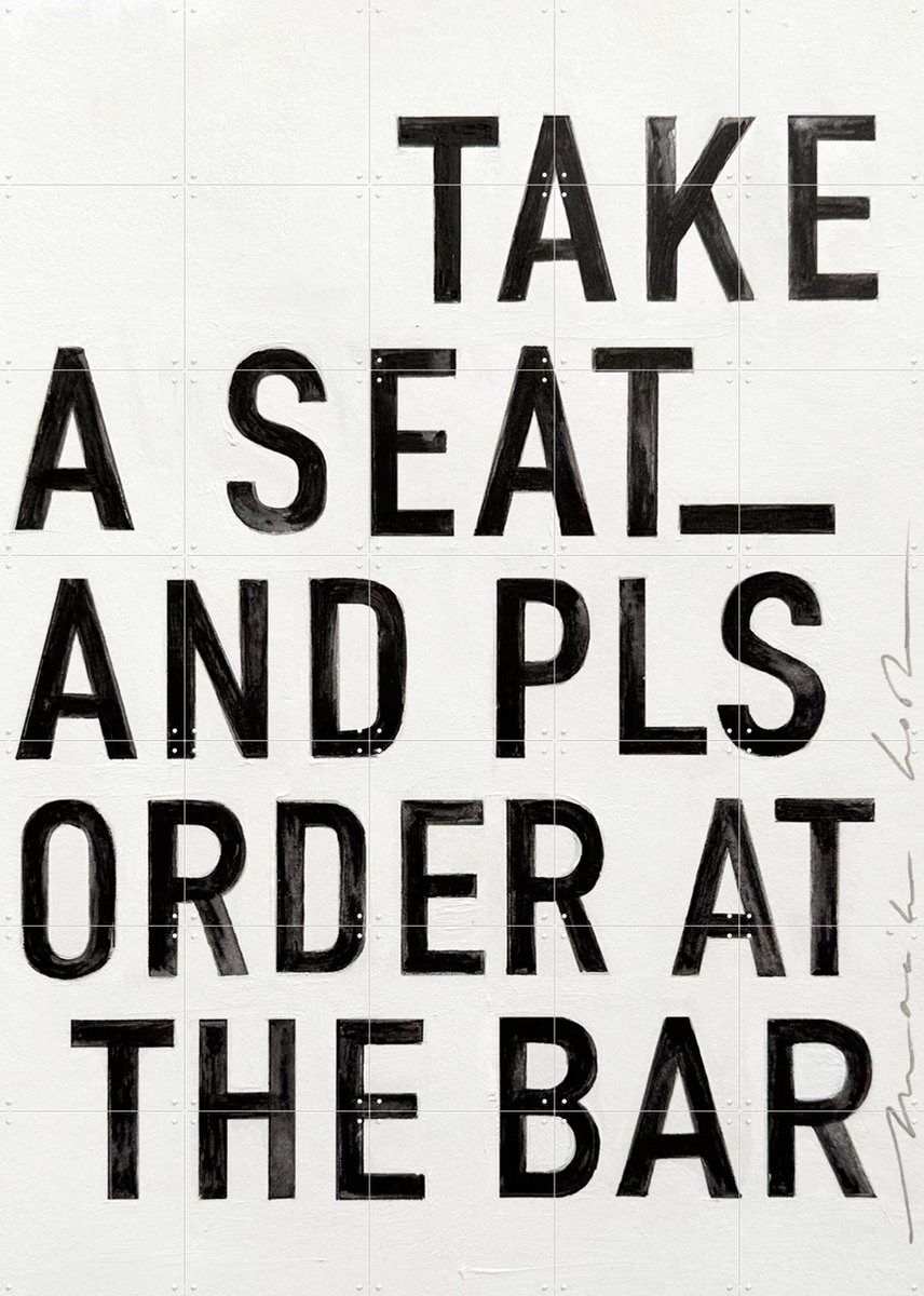 IXXI Order at the Bar, Maaike Koster & My Deer Art Shop - 100 x 140 cm - Gratis ophangtool - Grote wanddecoratie en posters - Grafisch Ontwerp