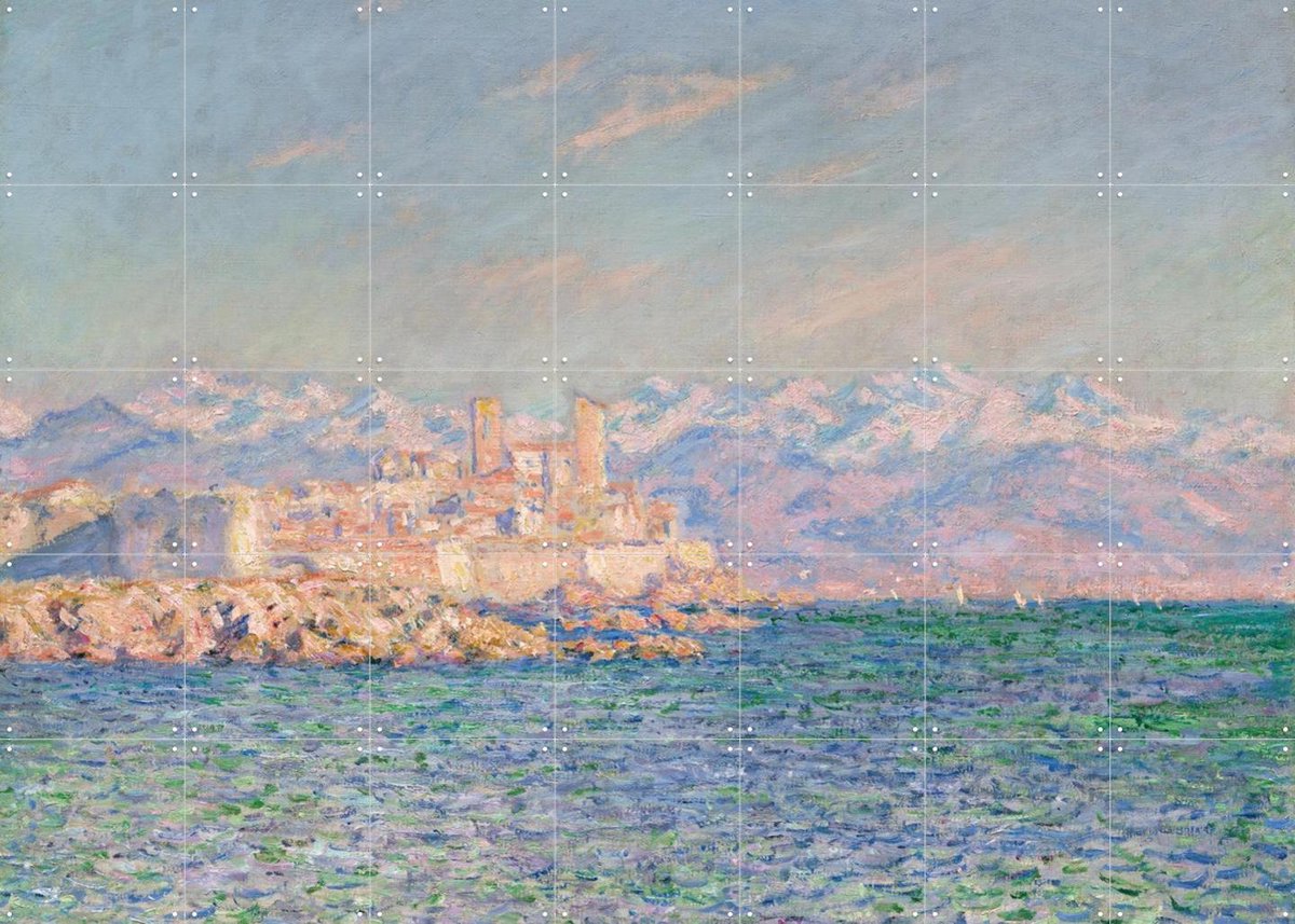 IXXI Antibes (Afternoon Effect), Claude Monet & Museum of Fine Arts Boston - 140 x 100 cm - Gratis ophangtool - Grote wanddecoratie en posters -